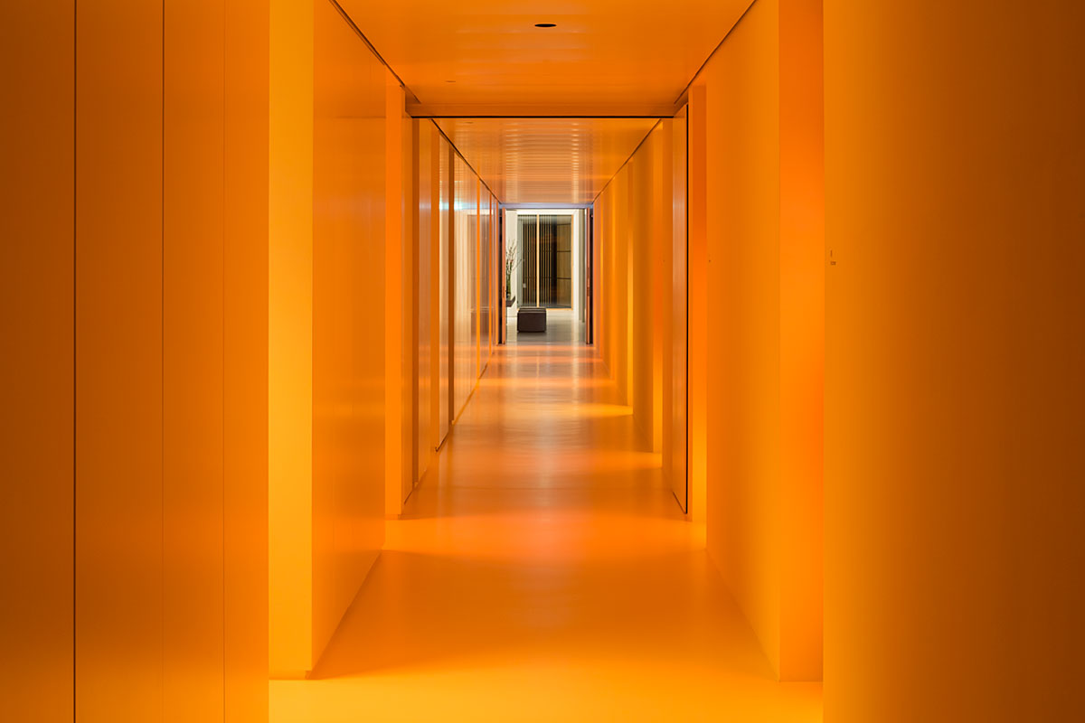 Lanserhof Health und Beauty Center, Tegernsee - Entspannungsbereich mit Kojen und individueller Lichtregelung - TROPP LIGHTING DESIGN